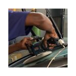 Compressed non-woven sheep wool felt wheels are used for polishing glass.