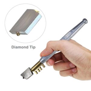 How to hold diamond glass cutter