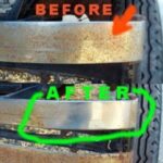 steel bristles brush with scraper is used for the removal of paint, rust etc