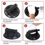 Heavy Duty Vacuum Lifter Vacuum Cup Pump Lifter with Pressing Operation