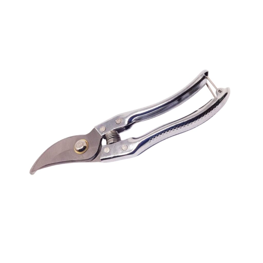 heavy duty stainless steel pruning shear which is a necessary tool for any gardene